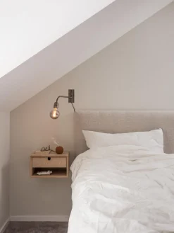 BASE Vägglampa 34cm Rustik Silver