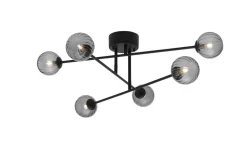 BATON-RIB Plafond 74cm Svart/Rökfärgad