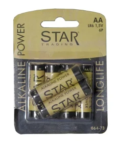 BATTERI 6-Pack AA 1,5V Power Alkaline