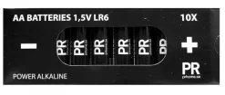 BATTERI 10-pack Alkaline AA Svart