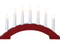 BEA Träljusstake 39cm Röd