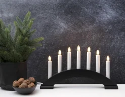 BEA Träljusstake 39cm Svart