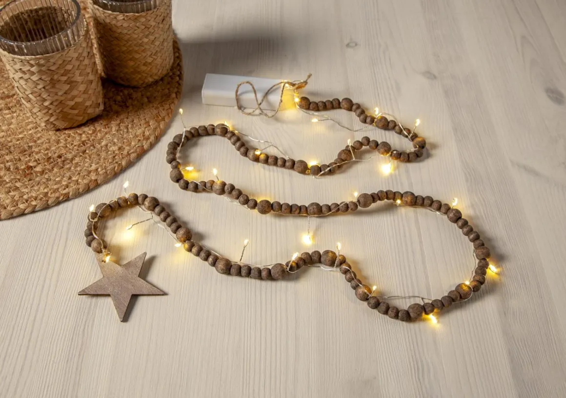 BEADY Ljusslinga 150cm 20LED Brun