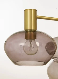 BELL Taklampa 4:a 47cm Matt Mässing/Rök