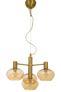 BELL Taklampa 4:a 47cm Matt Mässing/Amber