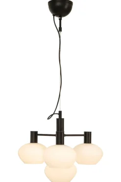 BELL Taklampa 4:a 47cm Svart/Opalvit