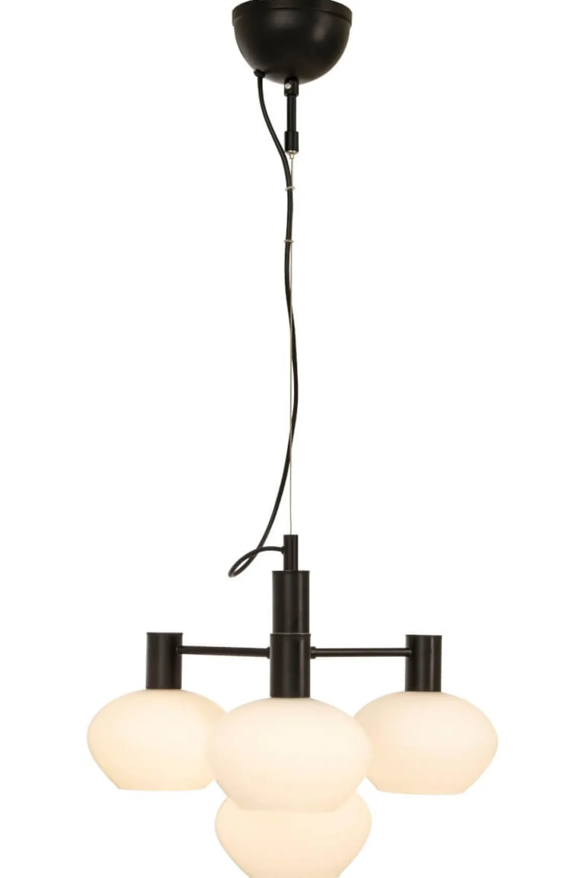 BELL Taklampa 4:a 47cm Svart/Opalvit