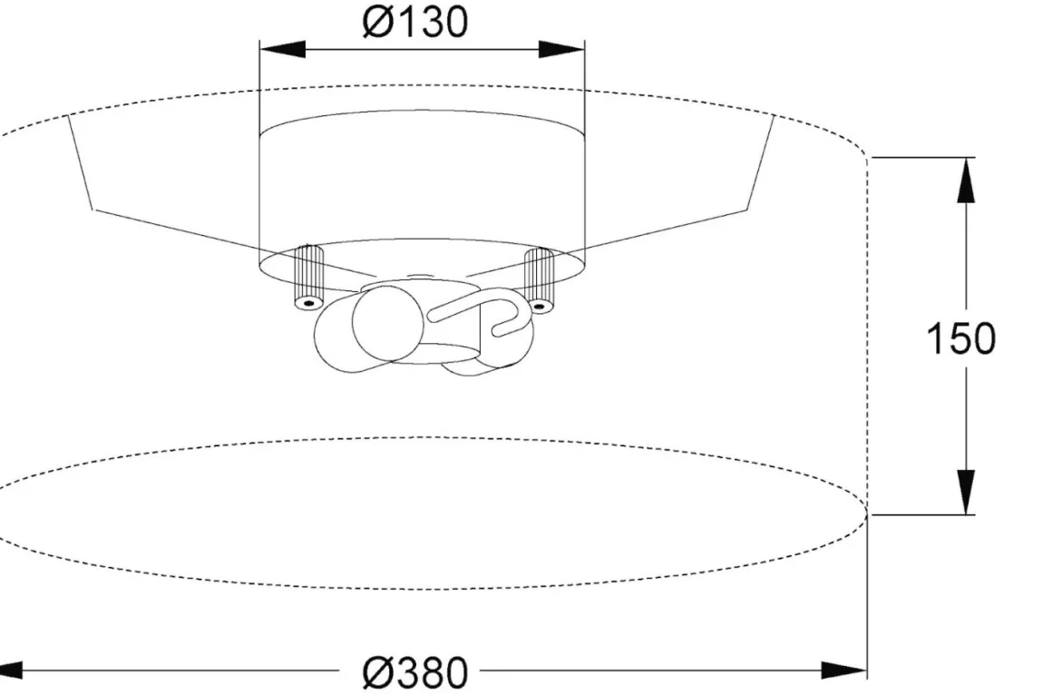 BENDIR Plafond 38cm Beige