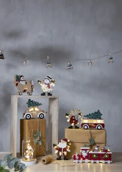 BILLY Bordsdekoration Tåg Batteri 29,5cm Röd