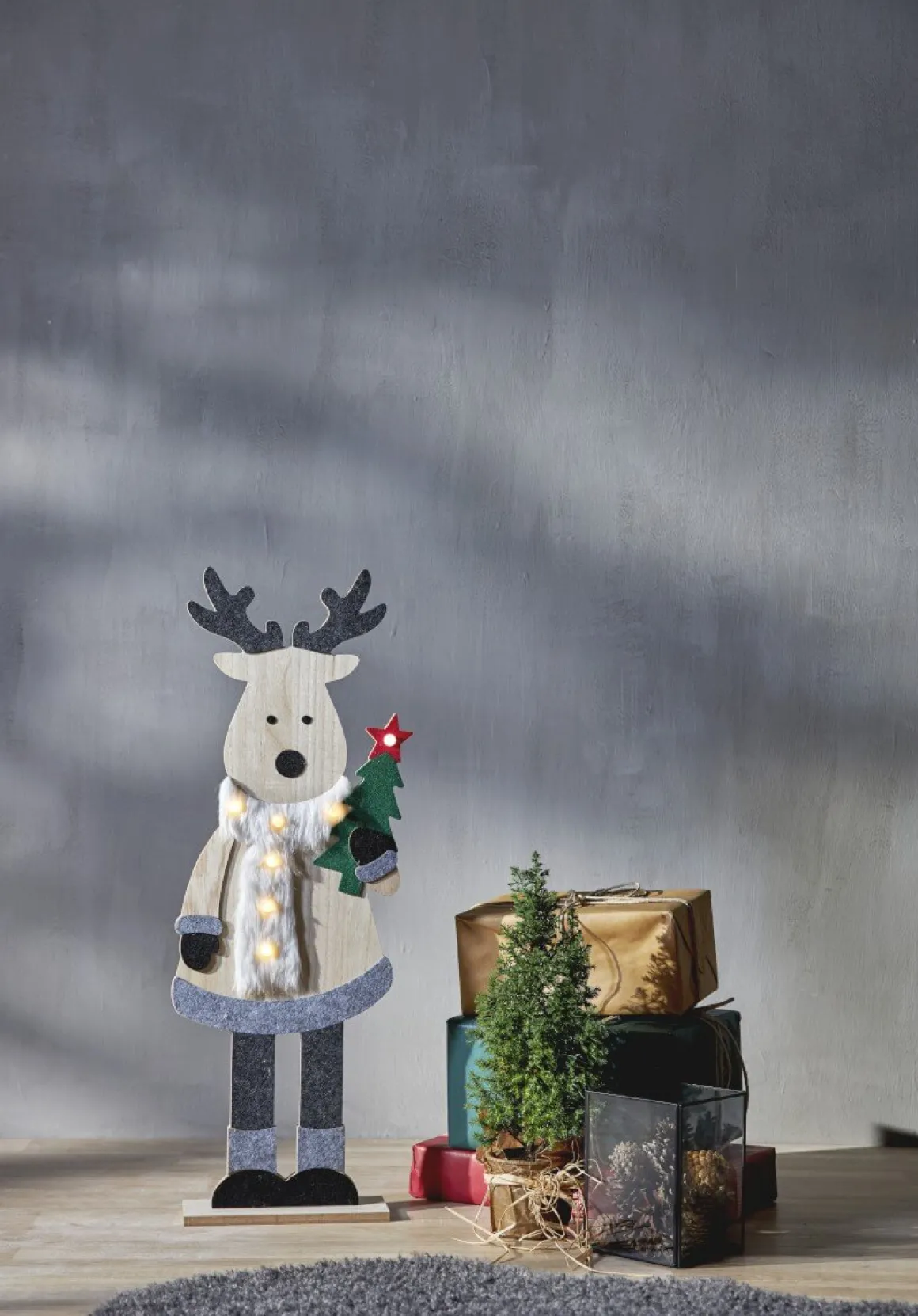 BILLY Inomhusdekoration Ren Batteri 80cm Grå