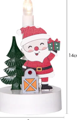 BILLY Ljusstake Tomte 14cm Flerfärgad