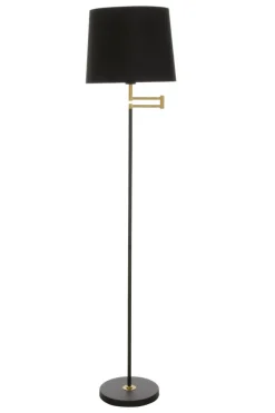 BIRKA Golvlampa 155cm Svart/Matt Mässing