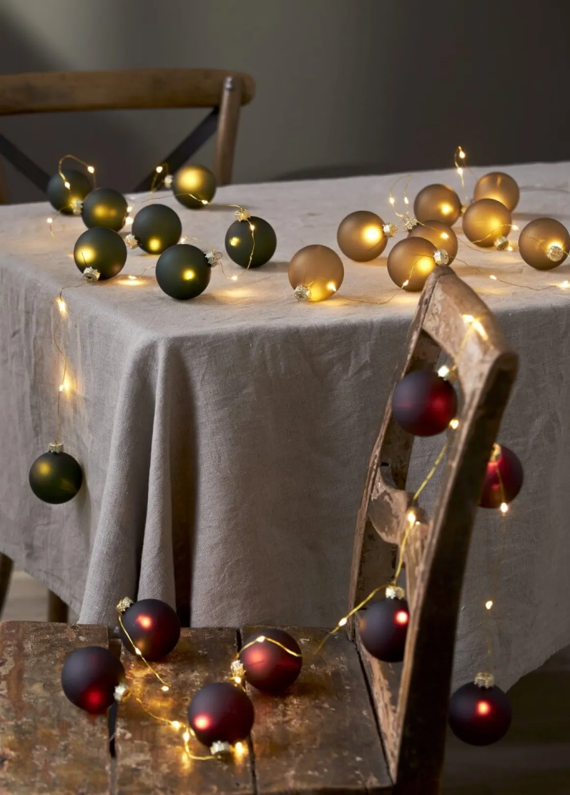 BLISS Ljusslinga Batteri 1,6m 22LED Varmvit/Grön