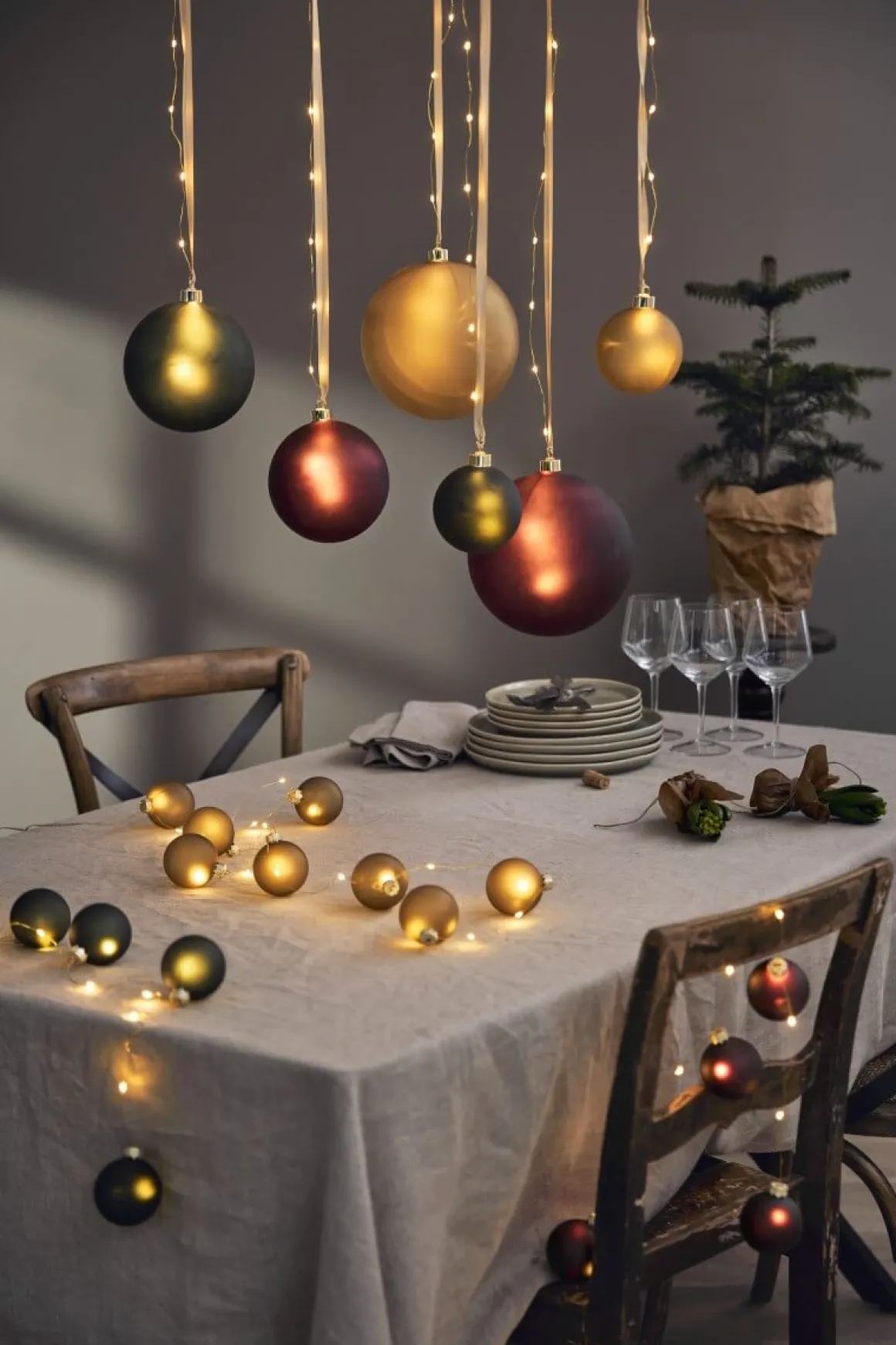 BLISS Ljusslinga Batteri 1,6m 22LED Varmvit/Grön