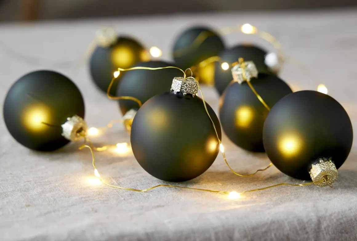 BLISS Ljusslinga Batteri 1,6m 22LED Varmvit/Grön