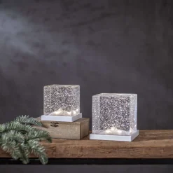 Bordsdekoration Frost Kub 11cm