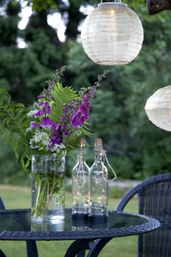 BOTTLE Solcellsdekoration 31cm Transparent IP44