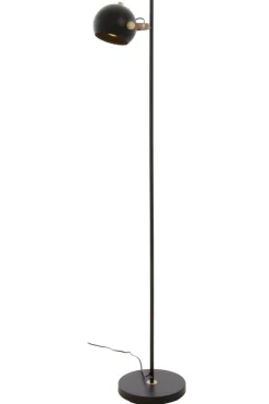 BOW Golvlampa 1L 147,5cm Svart/Matt Mässing