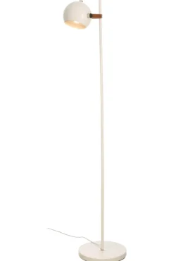 BOW Golvlampa 1L 147,5cm Vit/Brun/Silver
