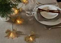 BOWIE Ljusslinga Batteri 2,25m 10LED Varmvit/Guld