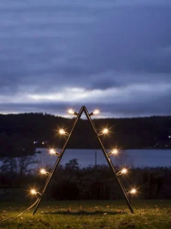 BRIGHT Ljusstake Utomhus 10L 120cm Corténstål/Klar