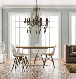 BRISSAC Takkrona 8L 76,5cm Svart/Antikträ