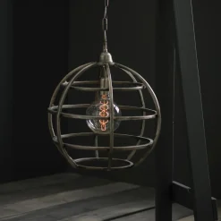 BRISTOL Taklampa 41cm Råsilver