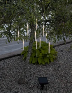 BUBBLY LIGHT-CHAIN Solcells-ljusslinga 180cm 10LED Varmvit/Klar
