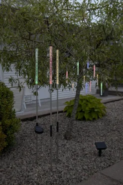 BUBBLY LIGHT-CHAIN Solcells-ljusslinga 180cm 10LED Flerfärgad/Klar