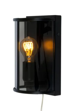 BUDGIE Vägglampa 25cm Svart/Rökgrå