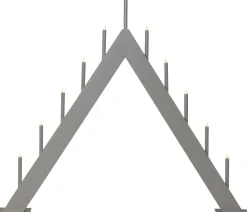 BUZZ Ljusstake 11L 50cm Elefantgrå