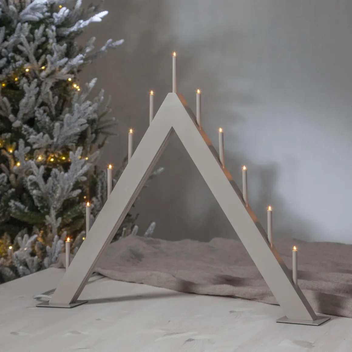 BUZZ Ljusstake 11L 50cm Elefantgrå