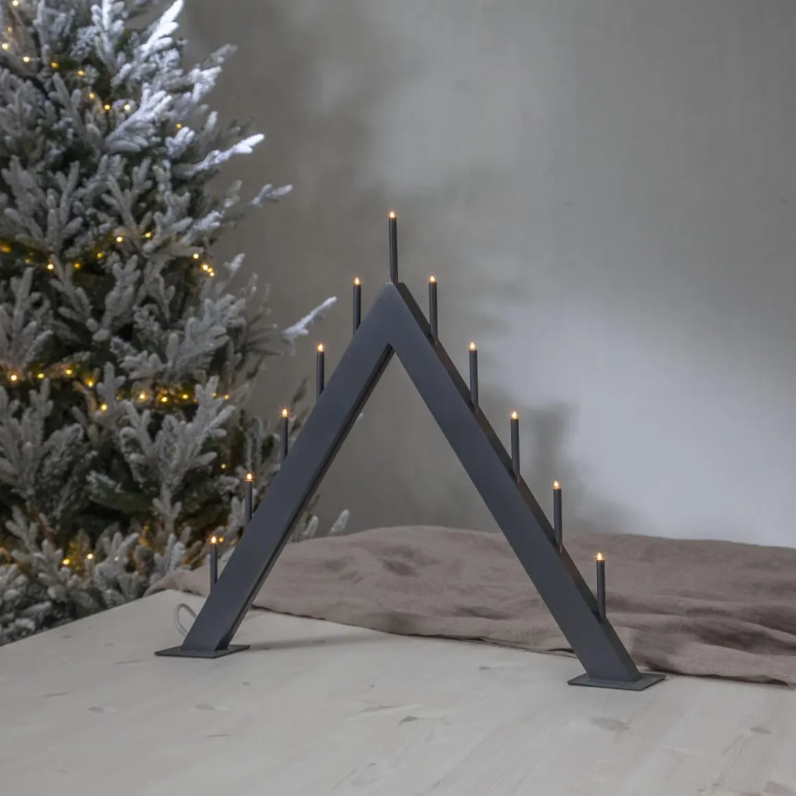 BUZZ Ljusstake 11L 50cm Grafit