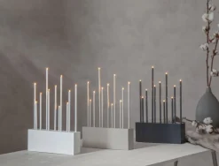 BUZZ Ljusstake 11L 43cm Vit