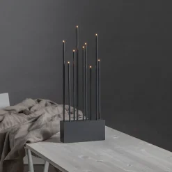 BUZZ Träljusstake 9L 60cm Grå