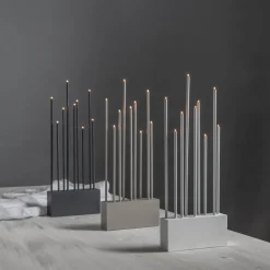 BUZZ Träljusstake 9L 60cm Grå