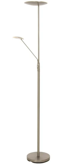 CADIZ Golvlampa LED-Uplight Dimbar 186cm Stål