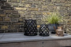 CALABRIA Solcellslykta 28cm Svart