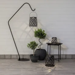 CALABRIA Solcellslykta 20cm Svart