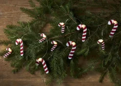 CANDYCANE Ljusslinga Batteri 1,35m 10LED Varmvit/Vit