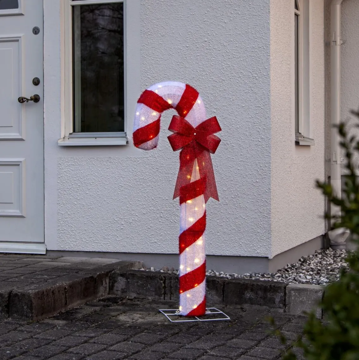 CANDYCANE Utomhusdekoration 1,2m 50LED Vit