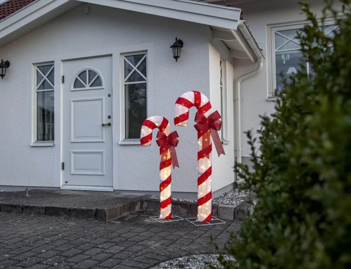 CANDYCANE Utomhusdekoration 1,2m 50LED Vit