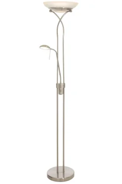 CANNES Golvlampa LED-Uplight Dimbar 180cm Stål