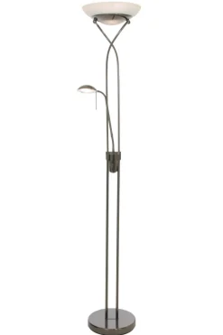 CANNES Golvlampa LED-Uplight Dimbar 180cm Svartkrom