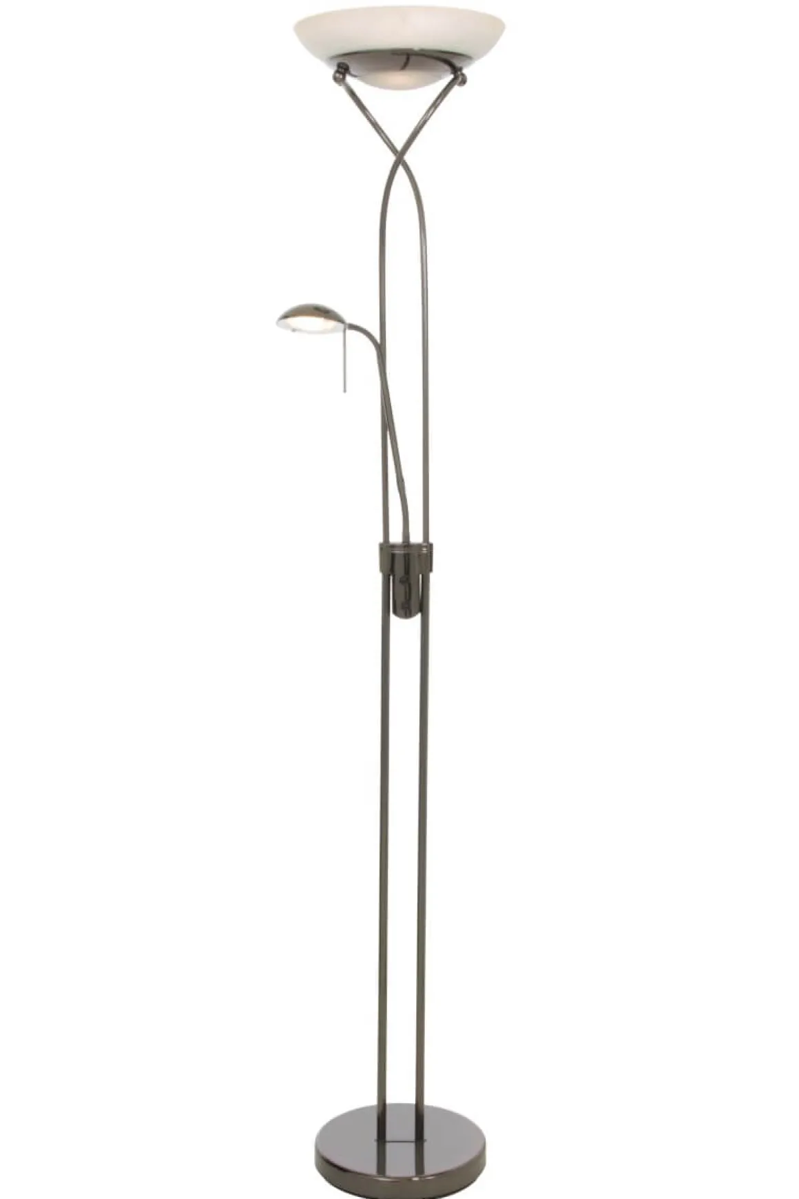 CANNES Golvlampa LED-Uplight Dimbar 180cm Svartkrom