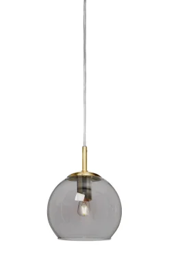 CAPELLA Fönsterlampa 18,5cm Borstad mässing/Rökfärgad