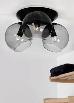 CAPELLA Plafond 3a 37cm Svart/Rökfärgad