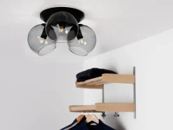 CAPELLA Plafond 3a 37cm Svart/Rökfärgad