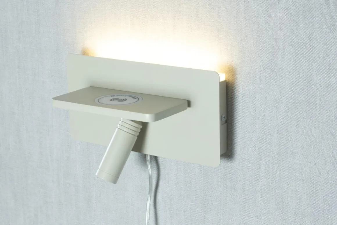 CARGADOR Väggspot USB 24cm Beige