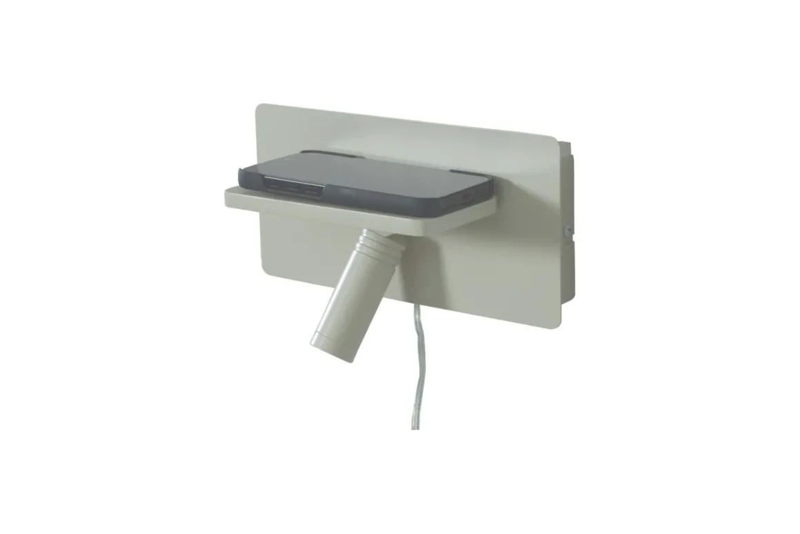 CARGADOR Väggspot USB 24cm Beige